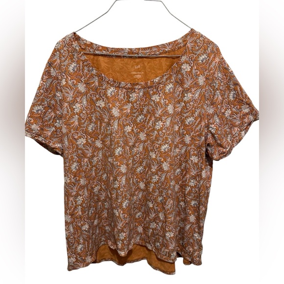 J. Jill Tops - J . Jill top size XL orange floral top